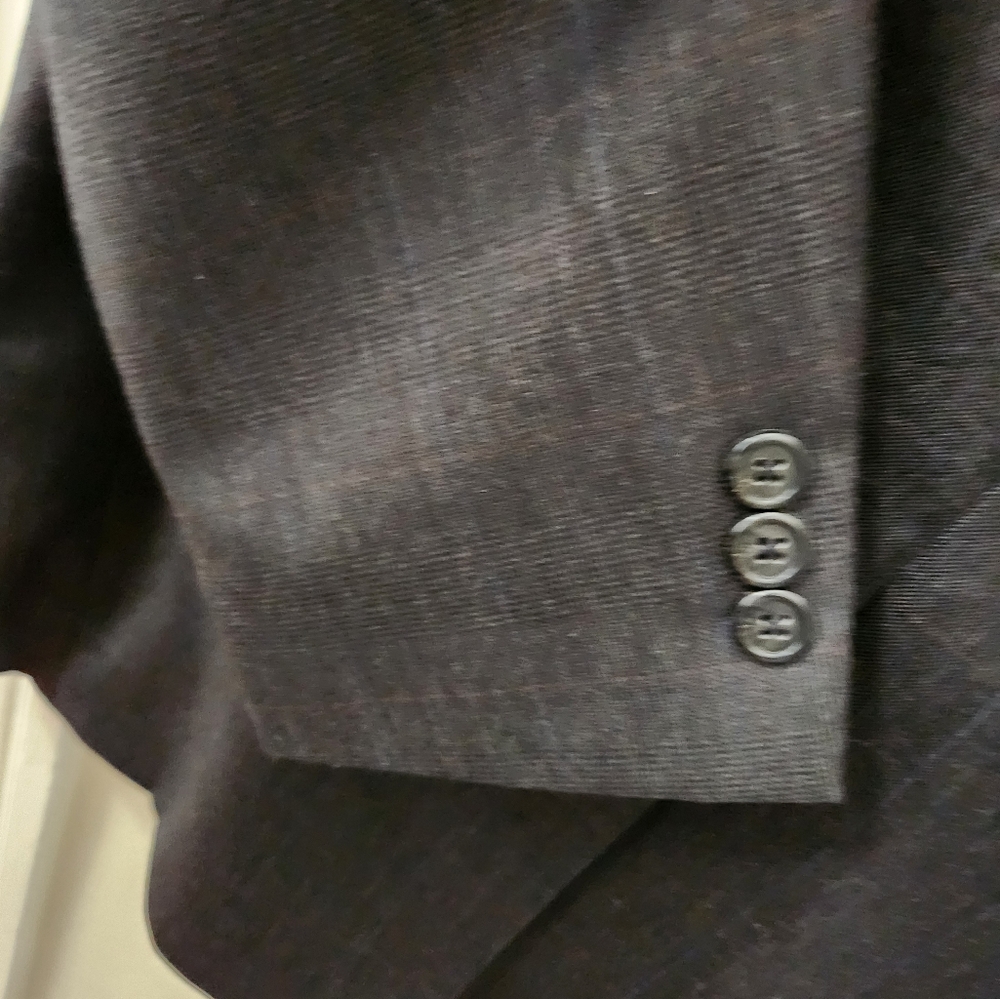 BOTANY 500 COUTURE Men's Charcoal Grey Blazer - Size 39R - Picture 8 of 14